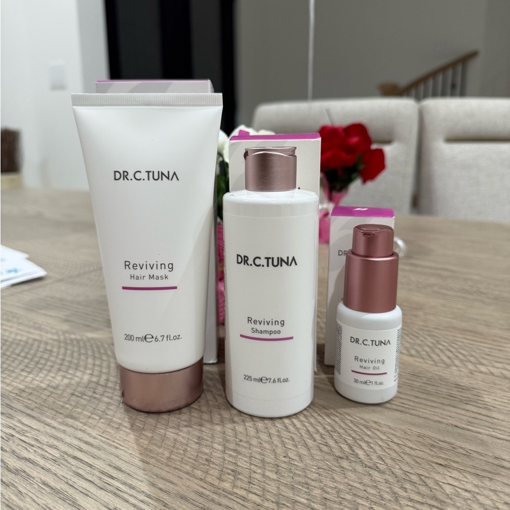 Farmasi Dr. C. Tuna Reviving Skincare Trio - White and Rose Gold